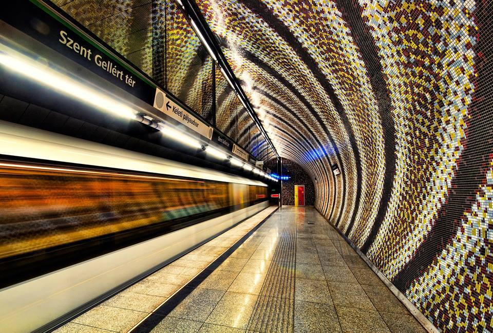 Estación Plaza Tilework In Szent Gellert, Budapest, Hungría.