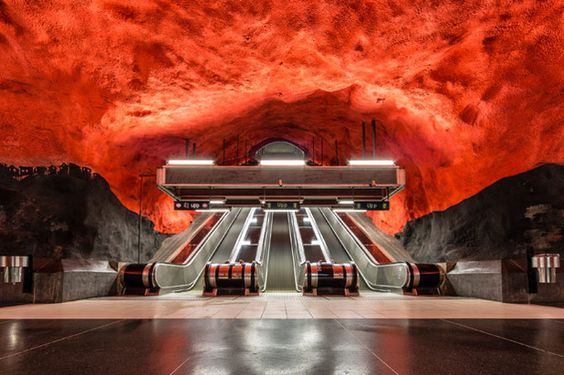 Estación Radhuset, Estocolmo, Suecia.