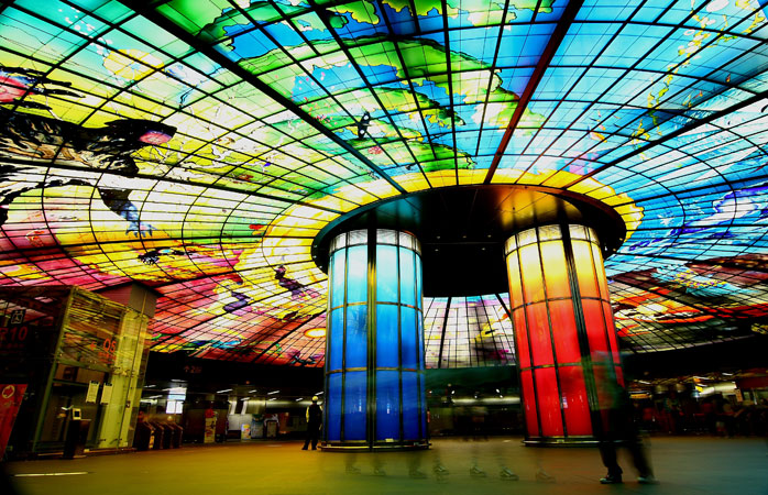 Estación Formosa Boulevard, Kaohsiung, Taiwán.