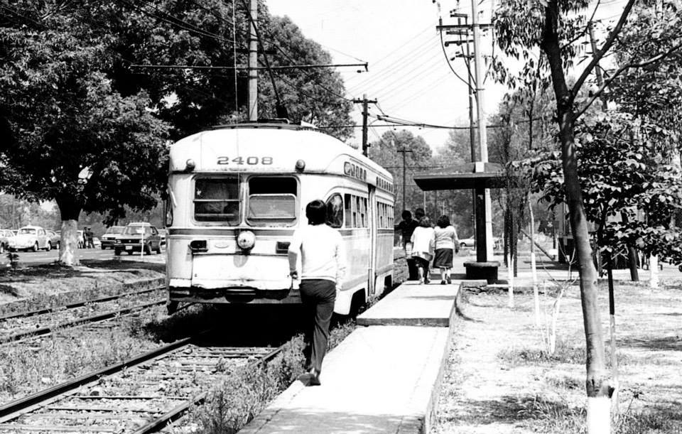 Tranvia en Calzada de Tlalpan : 1980