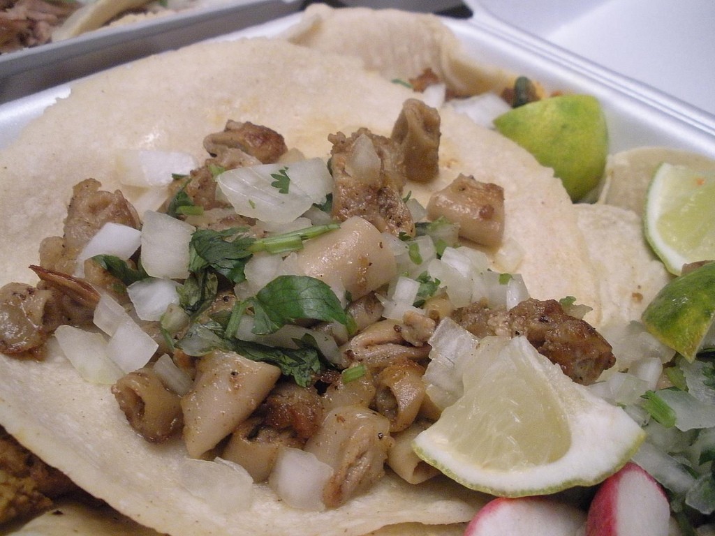 Tacos de tripa excentricidad culinaria