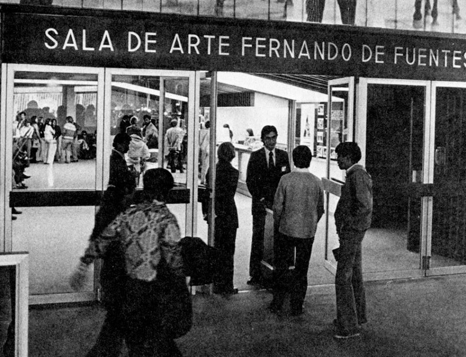 La sala de arte Fernando de Fuentes Cineteca Nacional en 1974