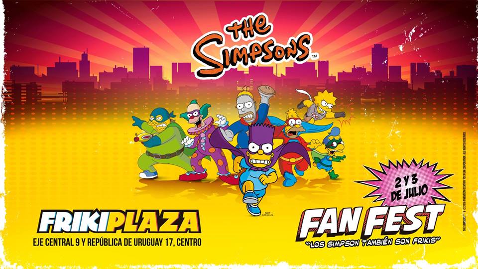 the simpson fan fest ciudad de mexico