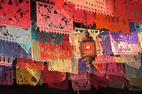 papel picado dia de muertos mexico