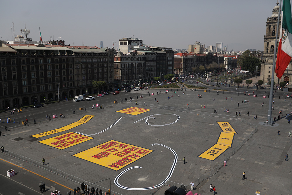 forever and a day Lawrence Weiner en el Museo de la Ciudad