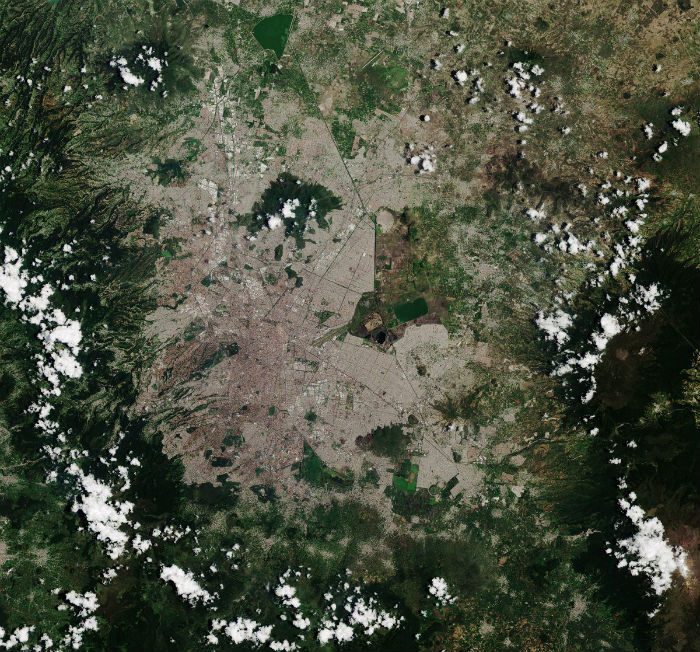 mexico imagenes desde el espacio ciudad de mexico