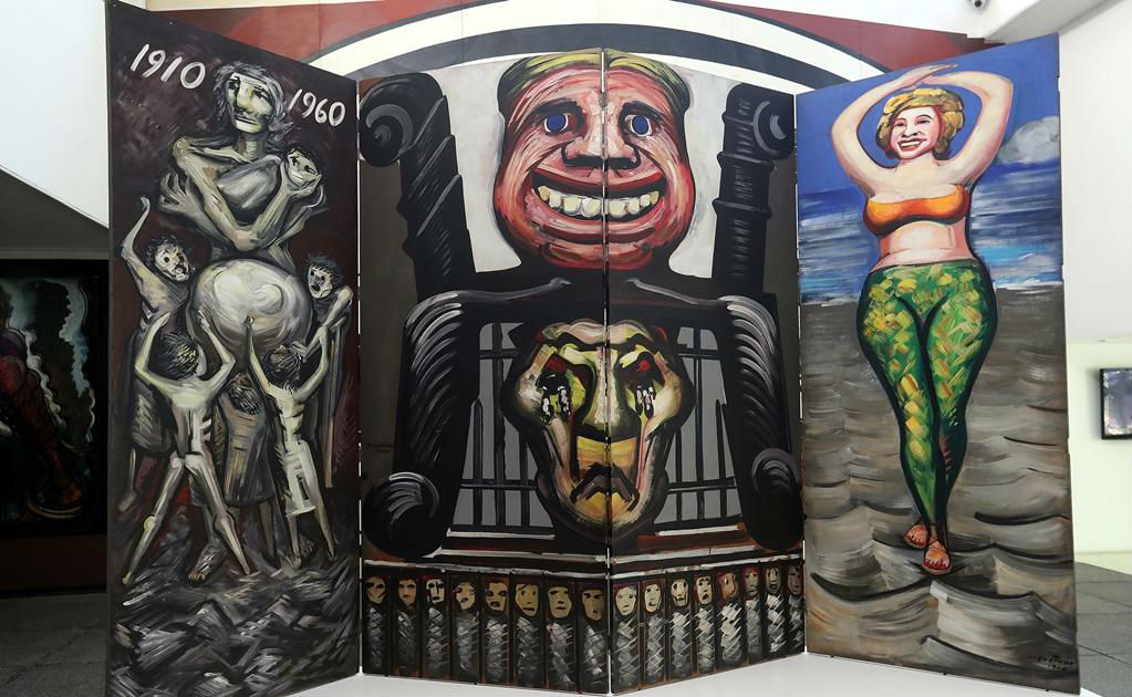 obra pintada carcel david alfaro siqueiros