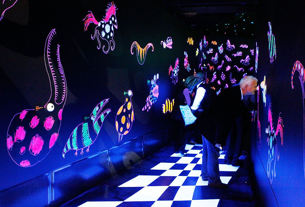 MELBOURNE, AUSTRALIA - JUNE 23:  Visitors walk through an exhibit during the unveiling of 