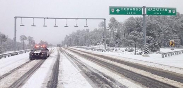 Foto bajo la nieve