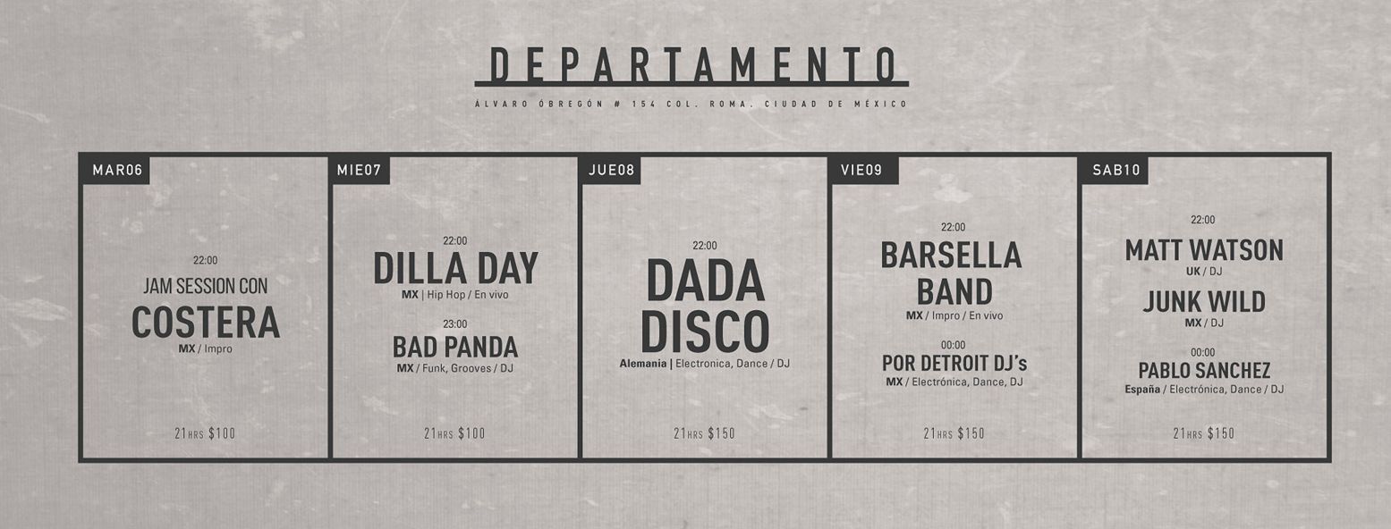 agenda nocturna