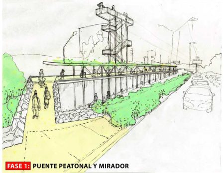 Así se verá el nuevo paso peatonal Dr. Gálvez - CU