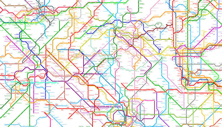 214 redes del metro del mundo