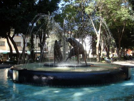 La fuente de los Coyotes de Coyoacán cobra vida (VIDEO)