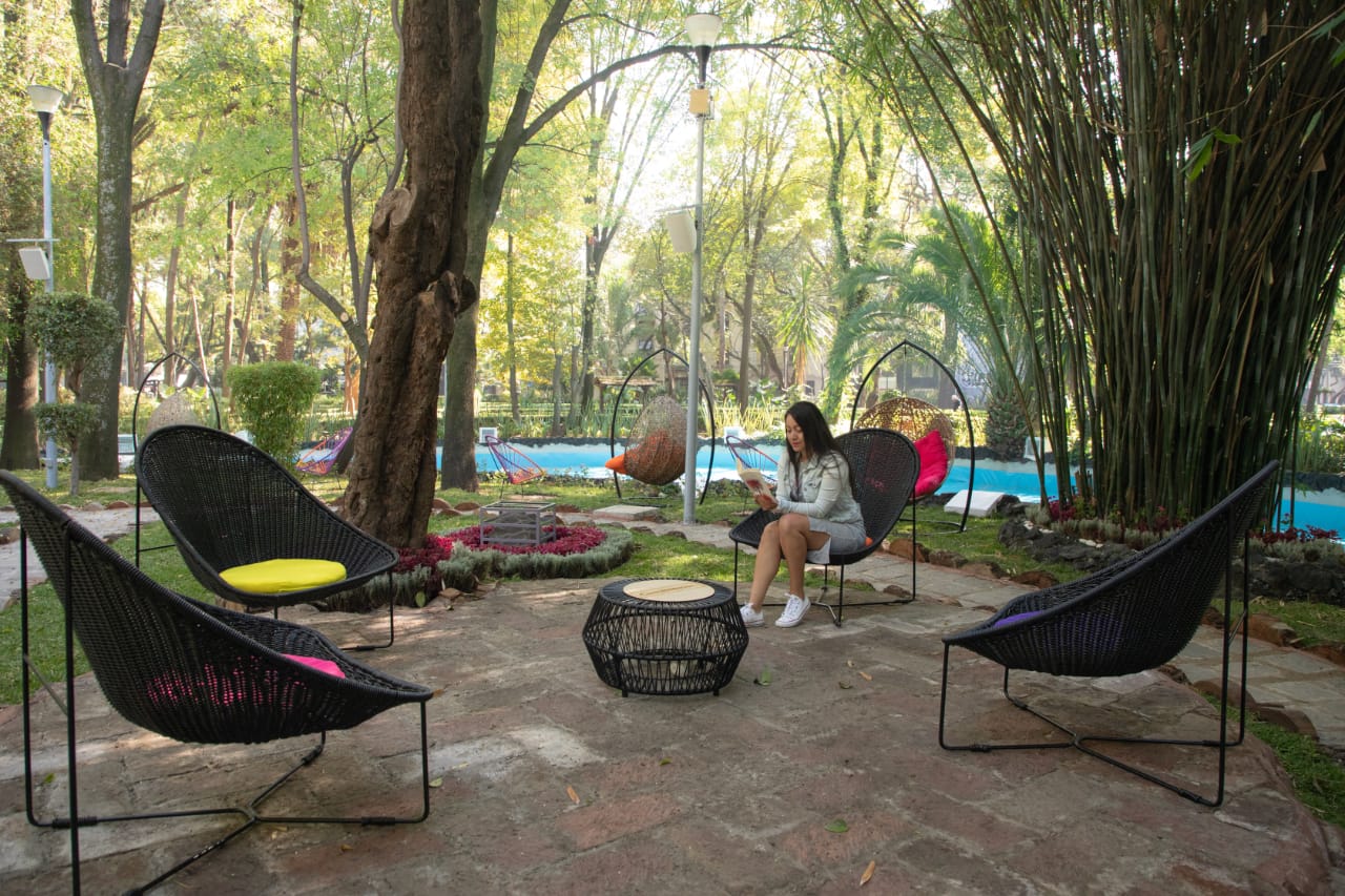 El bello Audiorama del Parque México, un espacio para la relajación