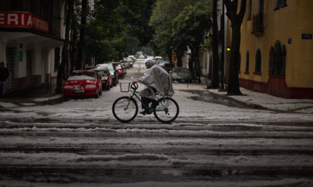 La Ciudad de México y el místico granizo primaveral (FOTOS)