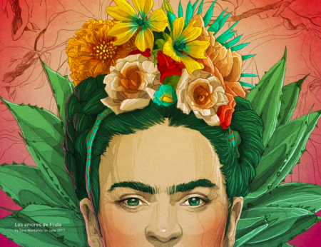 Una colección de GIFs de Frida Kahlo y sus cuantiosos rostros