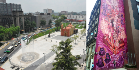 La belleza de la Plaza Tlaxcoaque y sus asombrosos murales