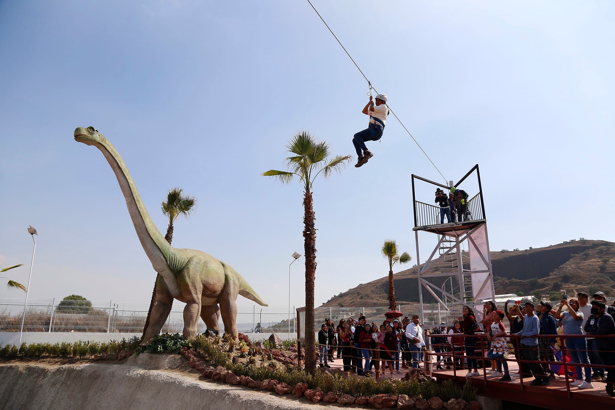 Chimalpark, el nuevo parque con dinosaurios, lago, planetario y alberca