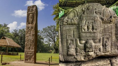 Los imponentes monolitos mayas del Parque Arqueológico de Quiriguá