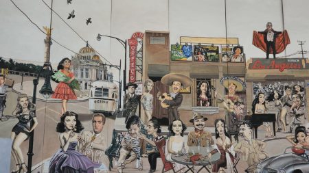 Un mural rinde homenaje al Cine de Oro Nacional en el Metro San Lázaro