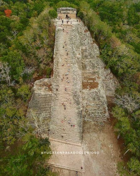 Nohoch Mul, una de las pirámides mayas más grandes del sureste mexicano