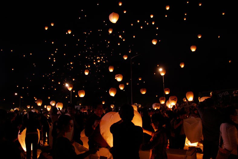 El maravilloso y muy esperado festival de globos de Cantolla en Tlacotenco