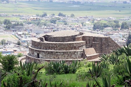 Las ruinas de Calixtlahuaca, ciudad destruída y reconstruida por los Aztecas