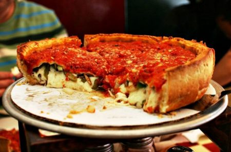 ¿Una tarta de pizza? No, son pizzas estilo chicago