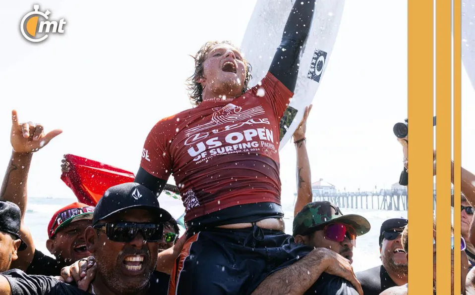 Se corona el mexicano Alan Cleland en el US Open de surf