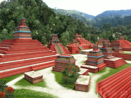 Palenque reconstruida en 3D, una de las ciudades más importantes de la cultura maya