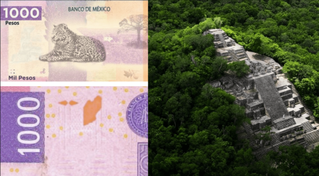 Tendremos nuevo billete de mil pesos mexicanos con Calakmul de fondo