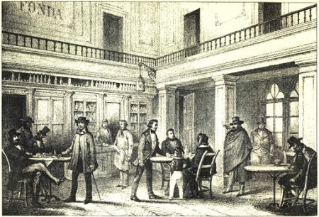 Café el Progreso, el más famoso de la Ciudad de México en 1846