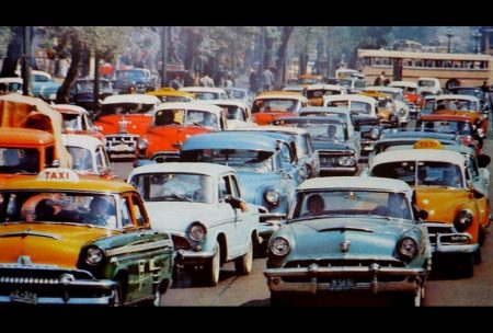 Increíbles fotos de taxis en la ciudad de México nos muestran la evolución de sus diseños a través del tiempo