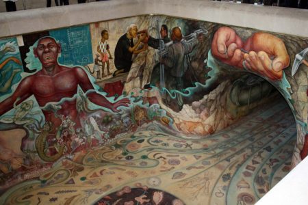 El espectacular mural subacuático en el Cárcamo de Chapultepec