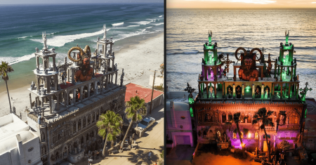 El Castillo del Diablo, la ominosa arquitectura gótica de una casa en Rosarito