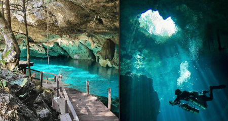 Cenote Dos Ojos, la cueva submarina más grande del país