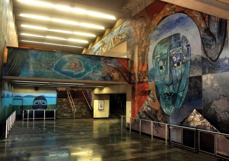 Del códice al mural, las impresionantes paredes del metro Tacubaya