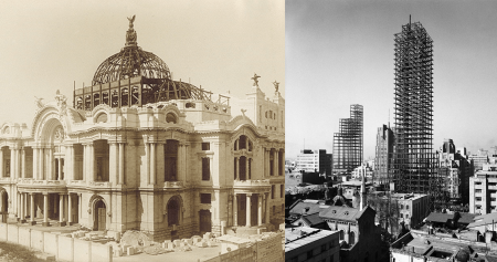 Fotografías del origen de los edificios más emblemáticos de la CDMX