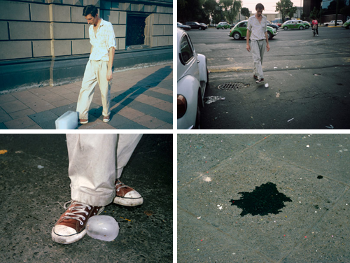 Francis Alÿs une con pintura en la calle sus dos exposiciones en la cuidad