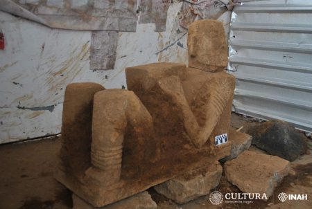 El increíble hallazgo de una escultura prehispánica de Chac Mool en Pátzcuaro