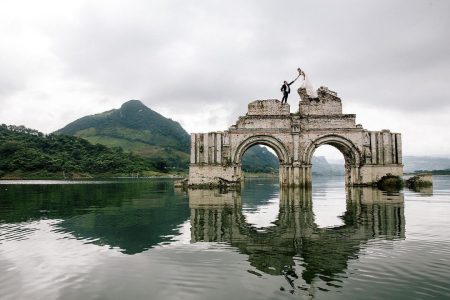 Iglesia de Quechula: las ruinas que emergen en el Río Grijalva (FOTOS)