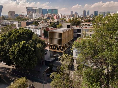 Jardín Anatole: el primer edificio en México con estructura de madera