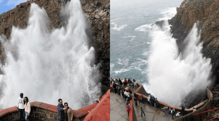 La Bufadora: un espiráculo natural a la salida de un geiser marino