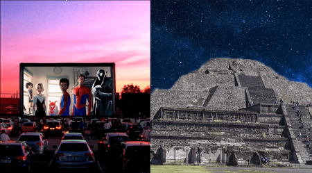 Luna Autocine, abre el oportuno autocinema de Teotihuacán