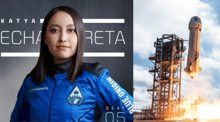 Katya Echazarreta, la primera mexicana que viajó al espacio con Blue Origin