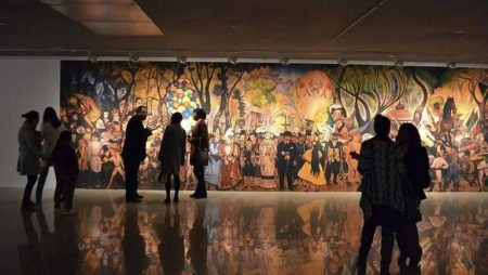 Para homenajear 130 años del nacimiento de Diego Rivera, montan exposición "Revisiones de Norteamérica"