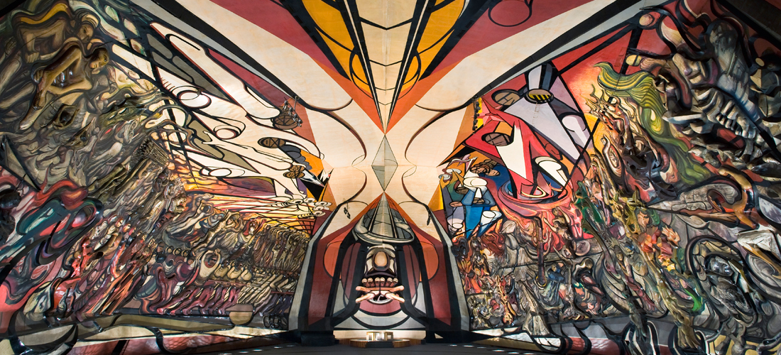 El alucinante mural más grande del mundo está en el Polyforum Siqueiros