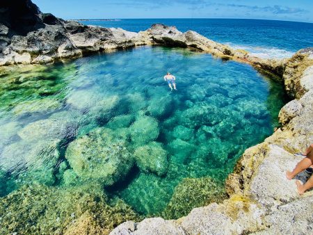 Piscina del Rey, una formación de arrecifes naturales en el caribe