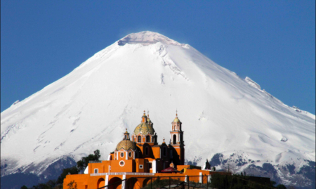 Nieve en el Popacatépetl, una presencia poética e imponente