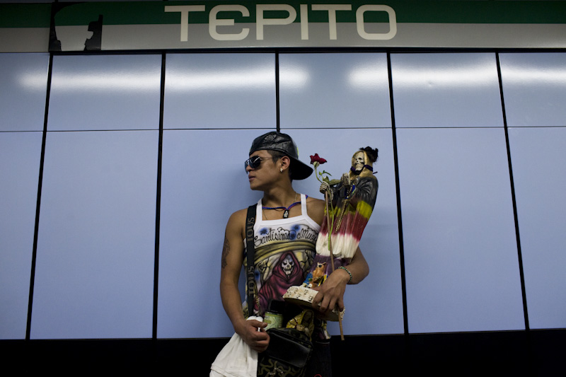 Fotos inquietantes del culto a la Santa Muerte